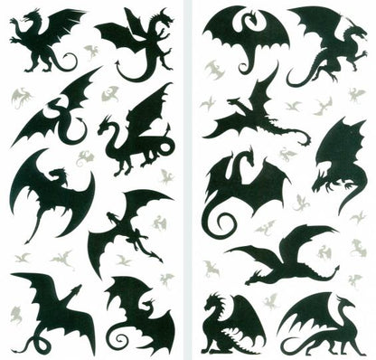 4368 Переводные татуировки. Драконы