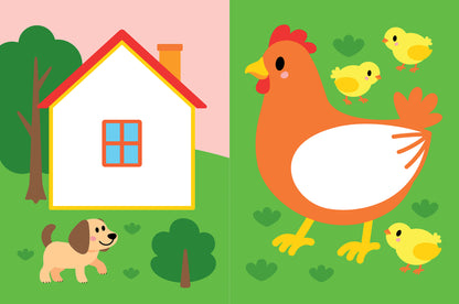 У нас на ферме: книжка с наклейками