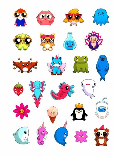 100 НАКЛЕЕК. НЯШКИ