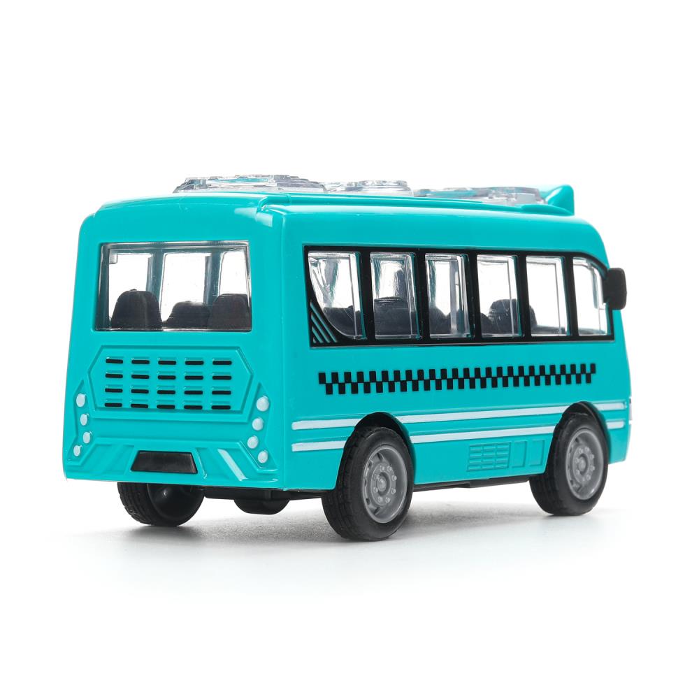 Machine en plastique АВТОБУС 12 см, инерция, дверь Технопарк в кор.2*120шт