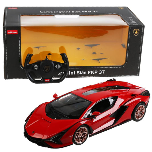 Machine pour Lamborghini Sian 1:14, deux portes ouvertes. вручную, свет, цвет в ассорт. dans le cor. Rastar dans кор6шт