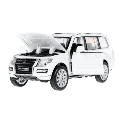 Машина металл светзвук MITSUBISHI pajero 4wd турбо,14,5 см, двери, инерция Технопарк в кор.2*24шт