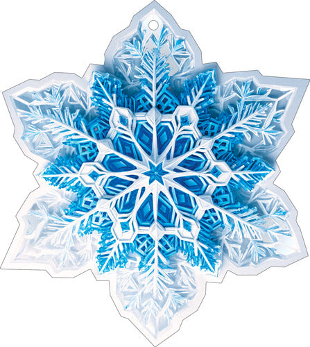 М-17495 Вырубная фигурка. Снежинка (двухсторонняя, ВД-лак)