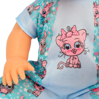 Пупс озвучивает 25см, пьет, пишет, закр. глазки, 4акс, 50 звуков КАРАПУЗ в кор.24шт