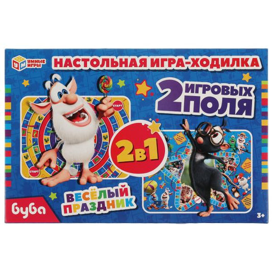 Très bien. Настольная игра-ходилка. 2 en 1. Буба. 330х216х27 mm. Умные игры. dans le cor.20шт