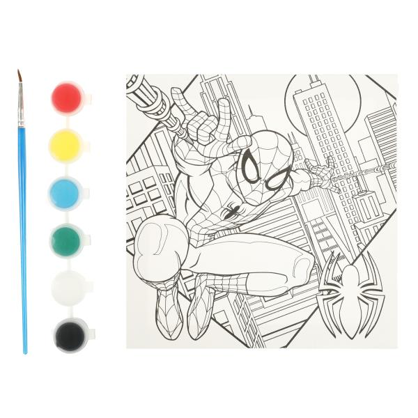 Набор д/дет тв-ва холст для росписи 15*15 см супергерой МУЛЬТИ АРТ в кор.48шт