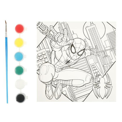 Набор д/дет тв-ва холст для росписи 15*15 см супергерой МУЛЬТИ АРТ в кор.48шт