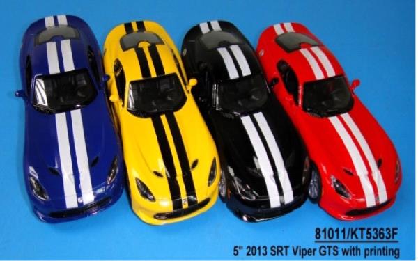 Machine en métal. инерц. 2013 srt viper gts цвет в ассорт. Dans l'affichage Kinsmart уп-12шт в кор.2*6уп