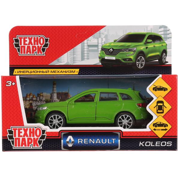 Машина металл RENAULT KOLEOS,длина 12см, открыв. двери, инерц, зеленый в кор. Технопарк в кор.2*36шт