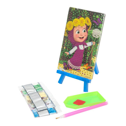 Mosaïque en aluminium 10*15 cm, en corbeau de Masha et de Medvedь, МУЛЬТИ АРТ en cor.50шт