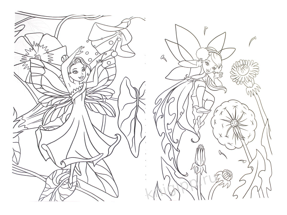 РАСКРАСКА А4 эконом. ЦВЕТОЧНЫЕ ФЕИ