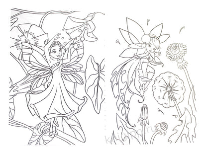 РАСКРАСКА А4 эконом. ЦВЕТОЧНЫЕ ФЕИ