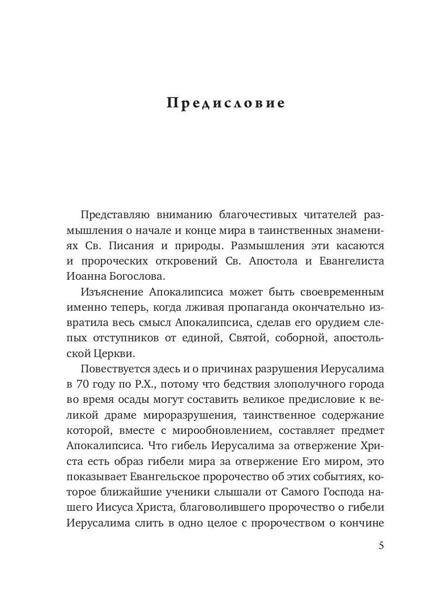 Начало и конец нашего земного мира. Опыт раскрытия пророчеств апокалипсиса