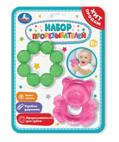 Развивающая игрушка прорезыватель на блистере (русс. уп.) Умка в кор.12*12шт