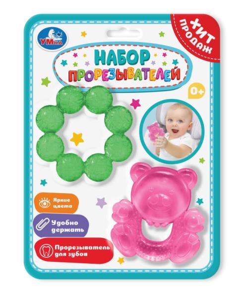 Развивающая игрушка прорезыватель на блистере (русс. уп.) Умка в кор.12*12шт