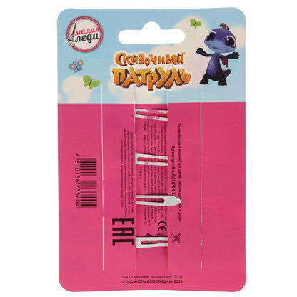 Accessoires pour/devochek СКАЗОЧНЫЙ ПАТРУЛЬ 4 заколки на карт. dans le paquet. МИЛАЯ ЛЕДИ уп-10шт в кор.100уп