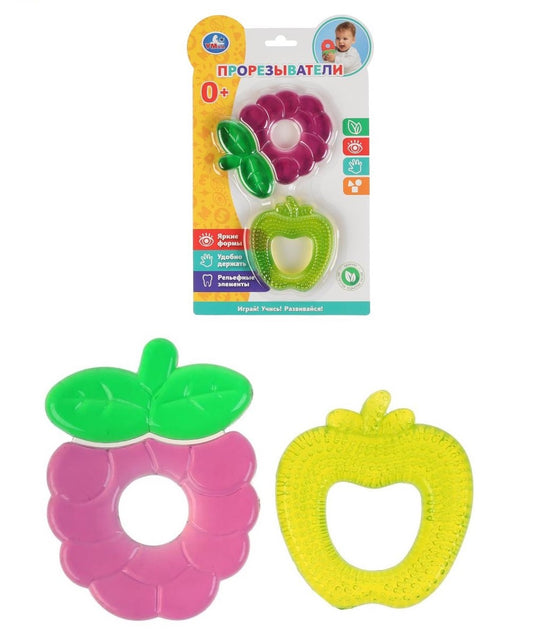 WTS002-R 297760 Развивающая игрушка прорезыватель на блистере (русс. уп.) Умка в кор.12*12шт