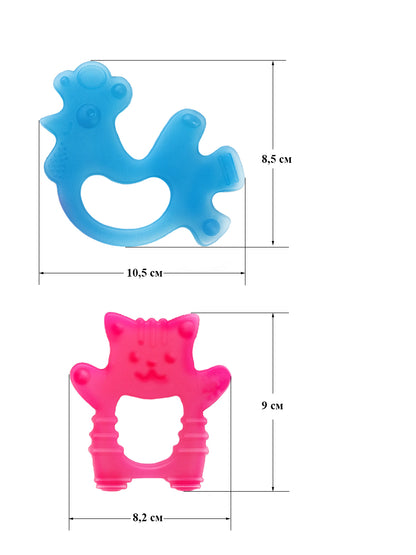 Прорезыватели комплект "Котик и Петушок" Детские игрушки