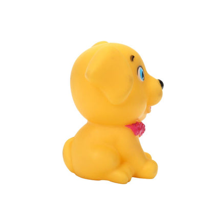 Игрушка пластизоль для ванны собачка, в сетке КАПИТОШКА в кор.2*144шт