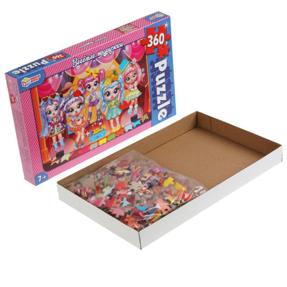 Веселые подружки. Пазлы классические в коробке. Пазл 360 деталей. Умные игры в кор.24шт