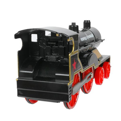 Машина металл светзвук паровоз, 15 см, инерц., кор. Технопарк в кор.2*24шт