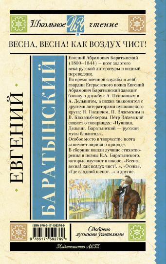 Весна, весна! Как воздух чист!