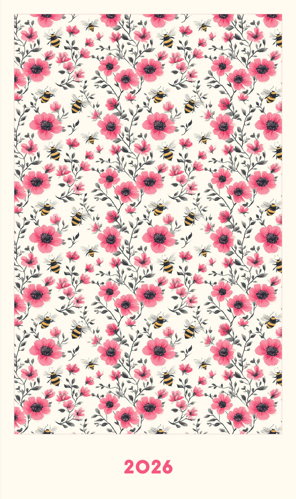 Мини ежедневник. Пчелы в кустах (А6, 80 л., мягкая обложка)