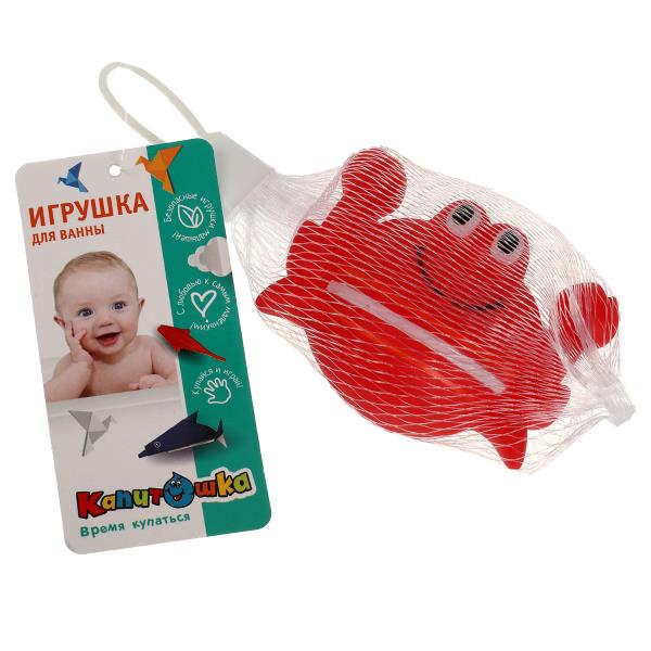 Игрушка для ванны крабик 1 шт. в сетке КАПИТОШКА в кор.4*120шт