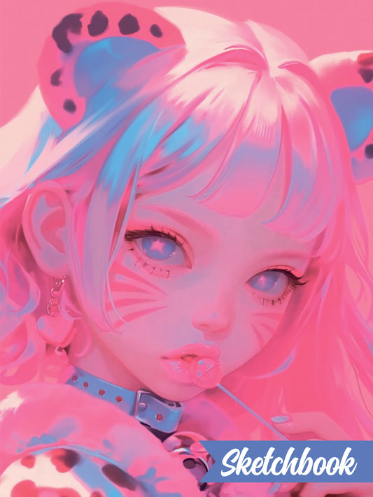 СКЕТЧБУК А5. WILD PINK (выб.лак)