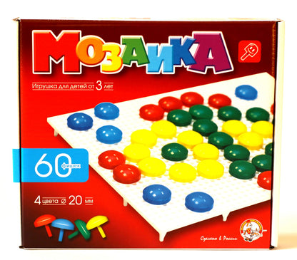 Мозаика d 20/4цв/60шт/1 поле (арт.00978)