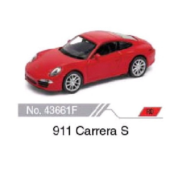 Машина металл 4.75" porsche 911 carrera s инерц. открыв. двери в дисплее уп-12шт в кор.2*6уп