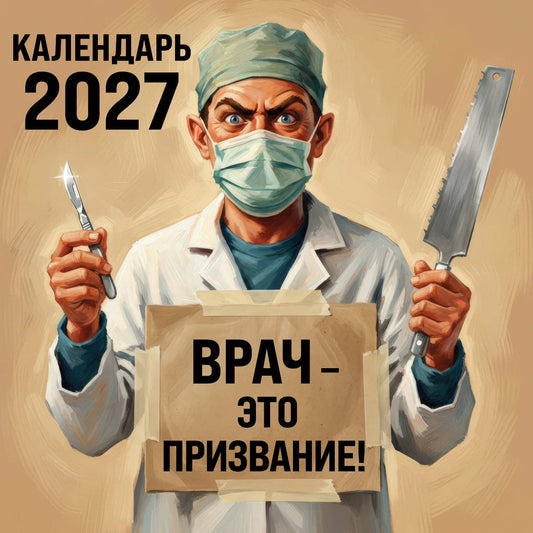 Врач - это призвание! Календарь настенный на 2027 год (300х300 мм)