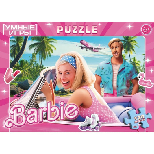 Barbie. Пазлы классические в коробке. 120 деталей. 180х130х25 мм. Умные игры в уп.8шт в кор.8уп