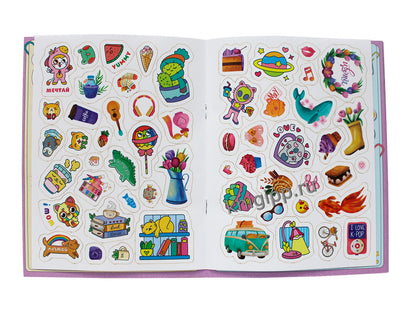 АНКЕТА-ТОЧКАБУК с наклейками. ДЛЯ МЕНЯ И МОИХ ПОДРУЖЕК