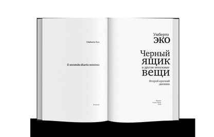 Черный ящик и другие ненужные вещи. Второй краткий дневник: эссе (р1)