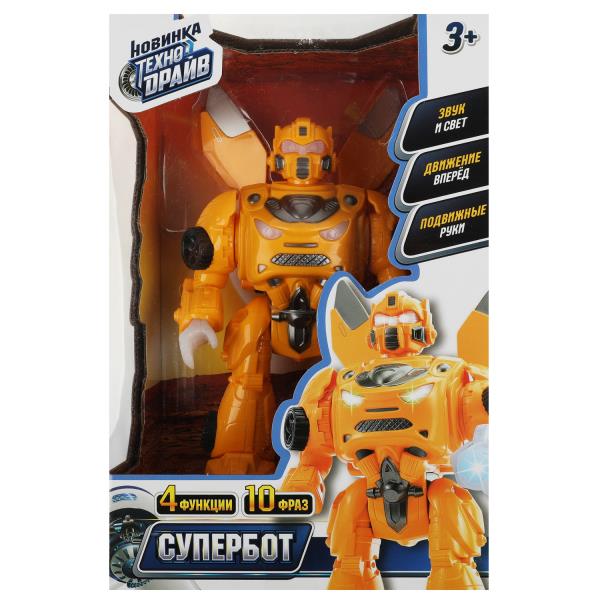 Robot superbot blanc/noir, double, cor.17*26*10 cm, ТЕХНОДРАЙВ dans cor.2*18шт