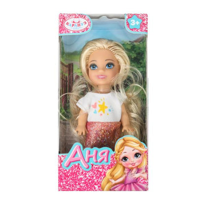 Кукла Аня 12 см, кор КАРАПУЗ в кор.120шт