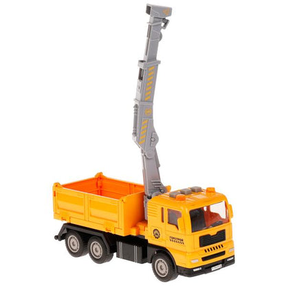 Machine en plastique de couleur unie, 15,5 cm, sac, podv. дет., инер.,кор. Parc technologique dans le cor.2*36шт