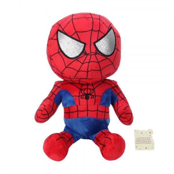 Мягкая игрушка спайдр мен 30см, блестящие глаза, без чипа Добрые игрушки в кор.24шт