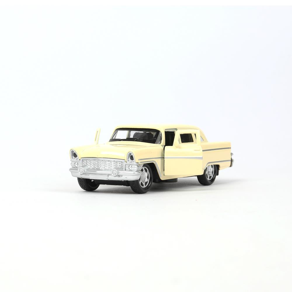 Машина газ металл-13 "Чайка" 12 см, двери, инерц, светло-желтый, кор. Технопарк в кор.2*36шт