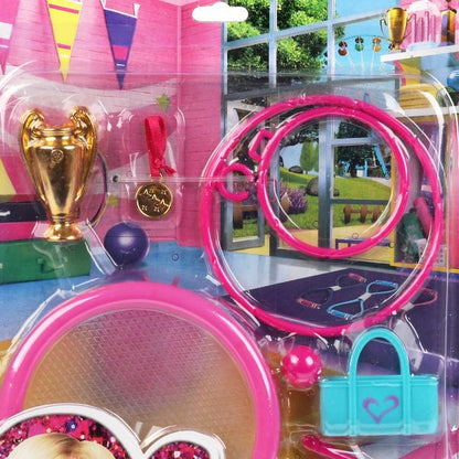 Аксессуары для кукол 29 см набор спортивных акс, блистер КАРАПУЗ в кор.72шт