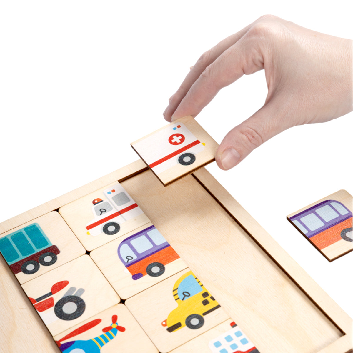 Пазлы из дерева "Половинки" Транспорт