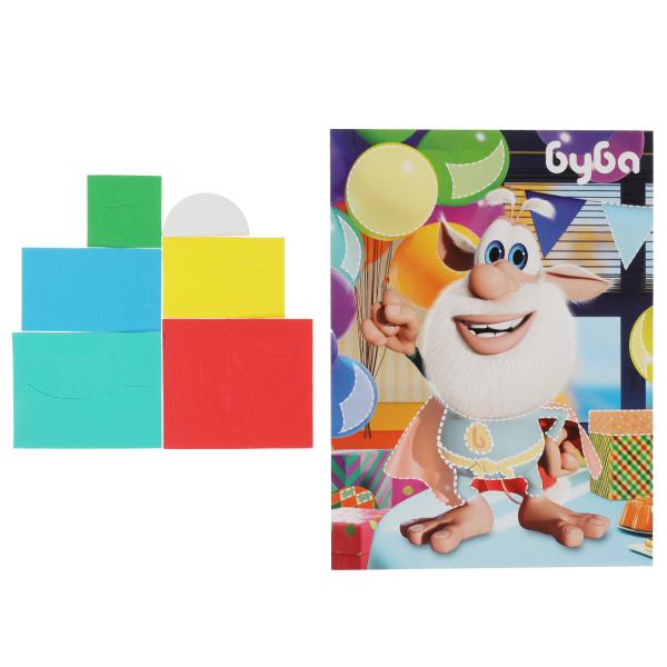 Набор д/детского тв-ва БУБА аппликация из гофрир.бум и эва, 17х23 см МУЛЬТИ АРТ в кор.100шт