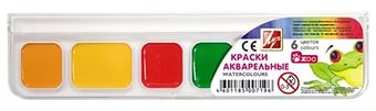 Акварель "ZOO" 6 цветов без кисти (пластмассовая упаковка с прозрачной крышкой)