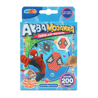 Аквамозаика 200 бусин спайдер МУЛЬТИ АРТ в кор.48шт
