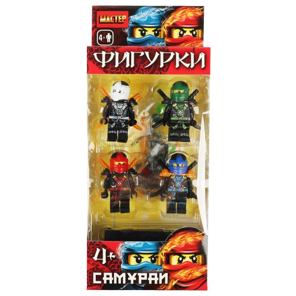 18067-ZH Конструктор фигурки самураи-4 шт. МАСТЕР в кор.2*120шт