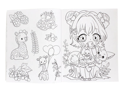 РАСКРАСКА АНИМЕ. МИЛЫЕ ЧИБИ