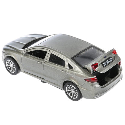 Машина металл FORD MONDEO, длина 12 см, откр дв, багаж, инерц, серый. в кор. Технопарк в кор.2*36шт