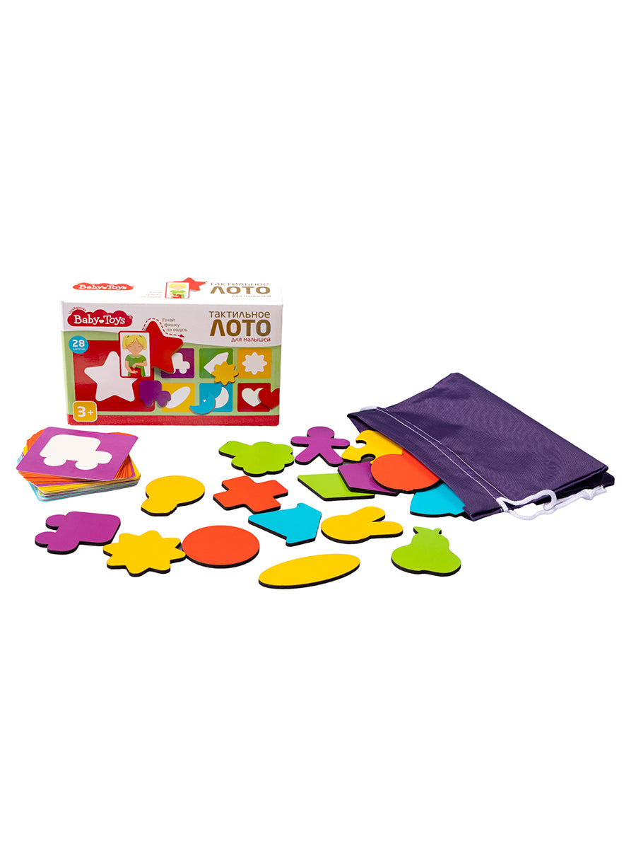 Лото "Тактильное для малышей" (28 деревянных фишек) Baby Toys
