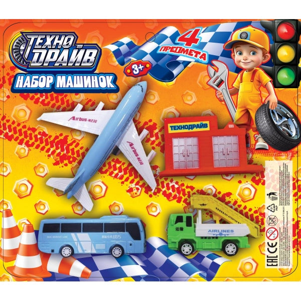 Набор машинок блистер 30*25*5см ТЕХНОДРАЙВ в кор.2*36шт